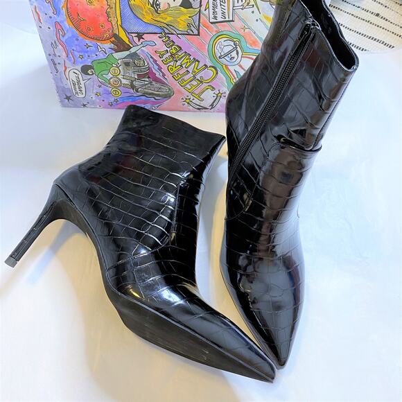 Jeffrey Campbell NIB Khalees Snake Embossed Bootie - Picture 6 of 11